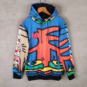 Keith Haring x Members Only Hoodie Adult Small Multicolor‎ Pullover Graffiti